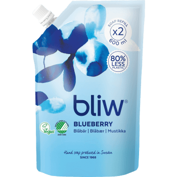 Handtvål Blåbär Refill 600ml Bliw.