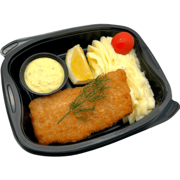 Sprödbakad Fisk Med Potatismos Och Remoulad 435g Jätten Cater.