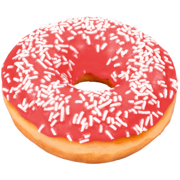 Donut Jordgubb 53 g Dafgård.