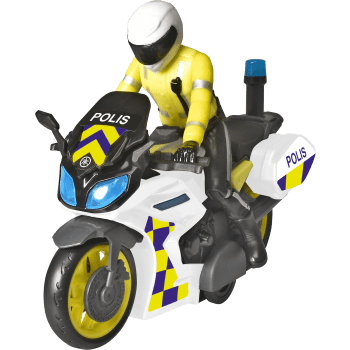 Polismotorcykel 17cm Dickie Toys.