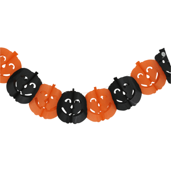 Girlang pumpor Svart och Orange 3m Festive.