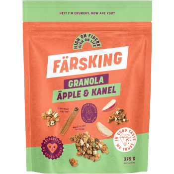Granola äpple kanel 375g Färsking.