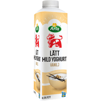 Lättyoghurt Mild Vanilj 0,5% 1000g Arla Ko®.