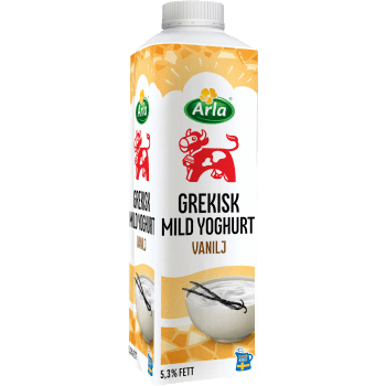 Grekisk Yoghurt Mild Vanilj 5,3% 1000g Arla Ko®.