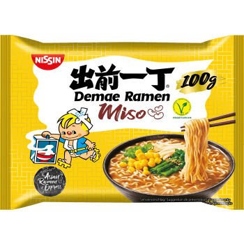 Nudlar Demae Ramen Miso 100g Nissin.