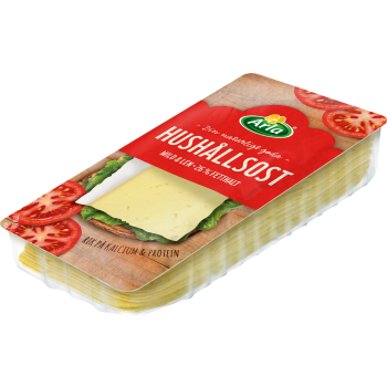 Hushållsost skivad 26% 300g Arla.