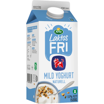 Yoghurt Mild Naturell 1,5% Laktosfri 1500g Arla Ko®.