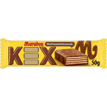Choklad Kex med nougatsmak 50g Marabou.