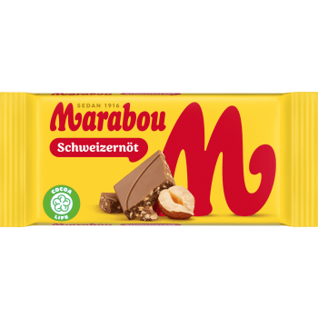 Chokladkaka Schweizernöt 24g Marabou.