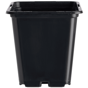 Plastkruka svart 11 cm.
