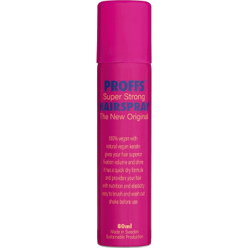 Hårspray Super Strong 80ml Proffs.