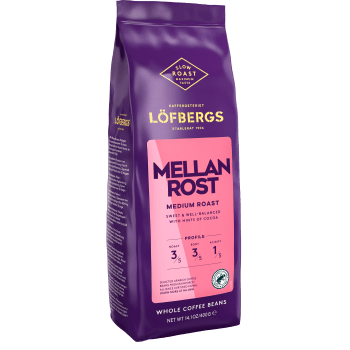 Kaffe Hela bönor Mellanrost Fika 400g Löfbergs.