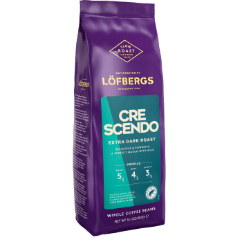 Kaffe Hela bönor Crescendo 400g Löfbergs.