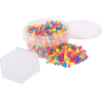 Pärlor neonmix 1000st Playbox.