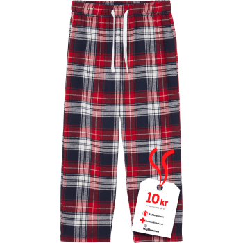 Flanellbyxa blå/röd 134/140 mywear.