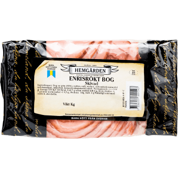 Bog Enrisrökt Skivad ca 125g Hemgården.