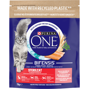 Torrfoder Steril cat Lax 750g Purina ONE.