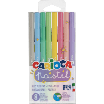 Fiberpennor Pastell 8-p Carioca.