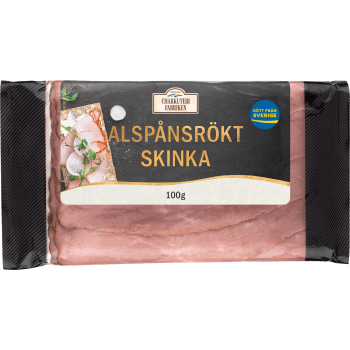Skinka Alspånsrökt 100g Charkuterifabriken.