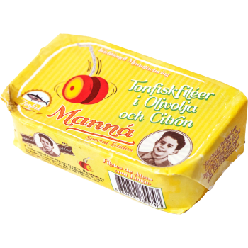 Tonfiskfilé I Olivolja Med Citron 120g Manná.