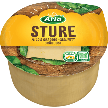 Sture Gräddost mild 38% ca 1,1 kg Arla®.