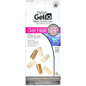 Gel Nail Strips Sparkling Nude 1 Styck Depend.