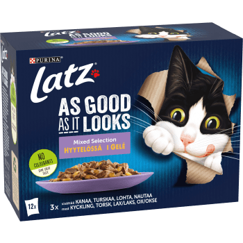 Kattmat AGAIL Mixed Selection i géle 12-p Latz.