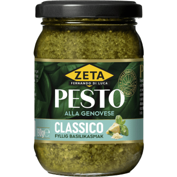 Pesto alla genovese Classico opastöriserad 190g Zeta.