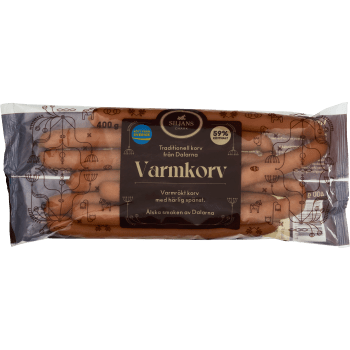 Varmkorv 8-pack 400g Siljans Chark.