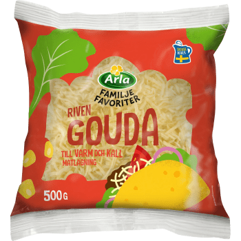 Gouda 24% Riven 500g Arla.