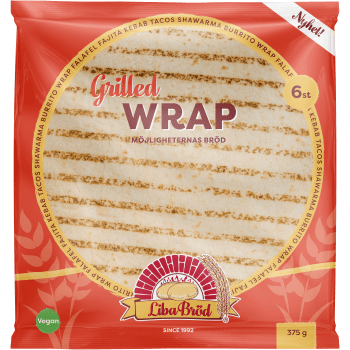 Wrap Grilled 6-p 370g Liba Bröd.