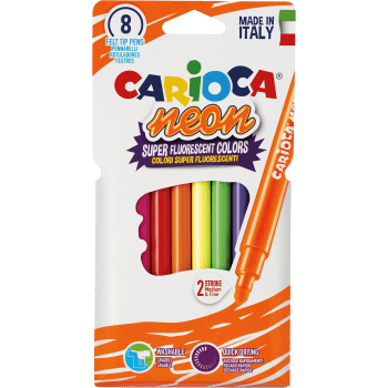 Fiberpennor Neon 8-p Carioca.