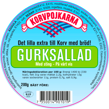 Gurksallad Med Sting 200g Korvpojkarna.