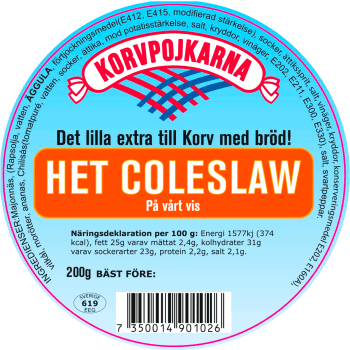 Coleslaw Het 200g Korvpojkarna.