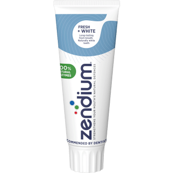 Tandkräm Fresh+White 75ml Zendium.
