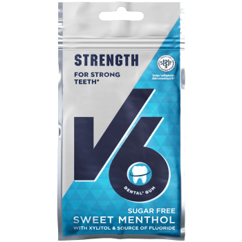 Tuggummi Sockerfri Strong Teeth Sweet Menthol 30g V6.