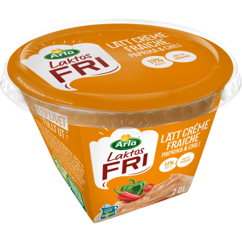 Lätt Crème fraiche Paprika Chili 11% Laktosfri 200g Arla®.