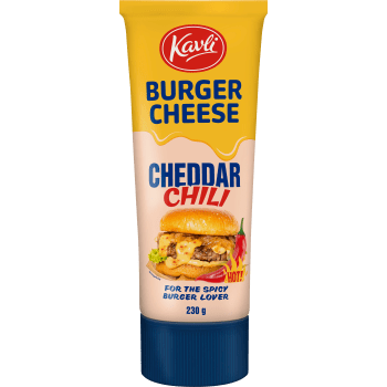 Hamburgerost Cheddar Chili 230g Kavli.