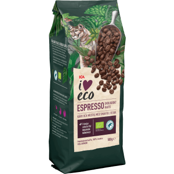 Espresso Hela bönor Ekologisk 500g ICA I love eco.
