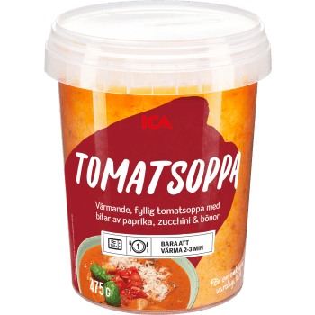 Tomatsoppa med bitar 475g ICA.