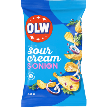 Chips Sourcream & Onion liten påse 40g OLW.