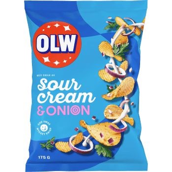 Chips Sourcream & Onion Chips 175g OLW.