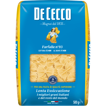 Pasta Farfalle 500g De Cecco.