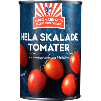 Hela Skalade Tomater 400g KRAV Kung markatta.