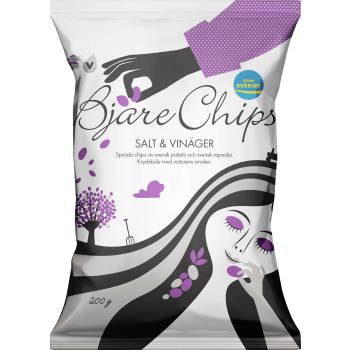 Chips Salt & vinäger 200g Bjäre Chips.