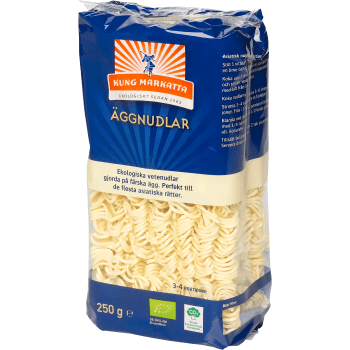 Äggnudlar Ekologisk 250g Kung Markatta.
