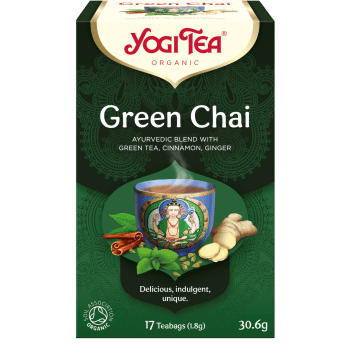 Green chai 17-p KRAV Yogi Tea.
