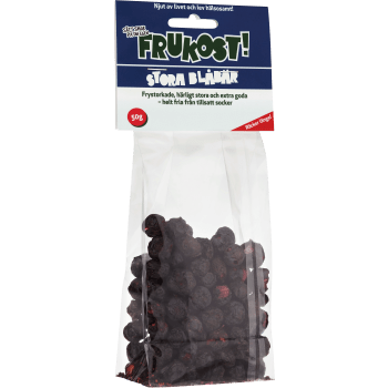 Blåbär Frystorkade Stora 50g Frukost.