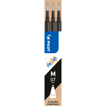 Frixion Refill Svart 3-p Pilot.