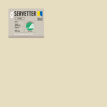 Servett 33cm Sand ICA.